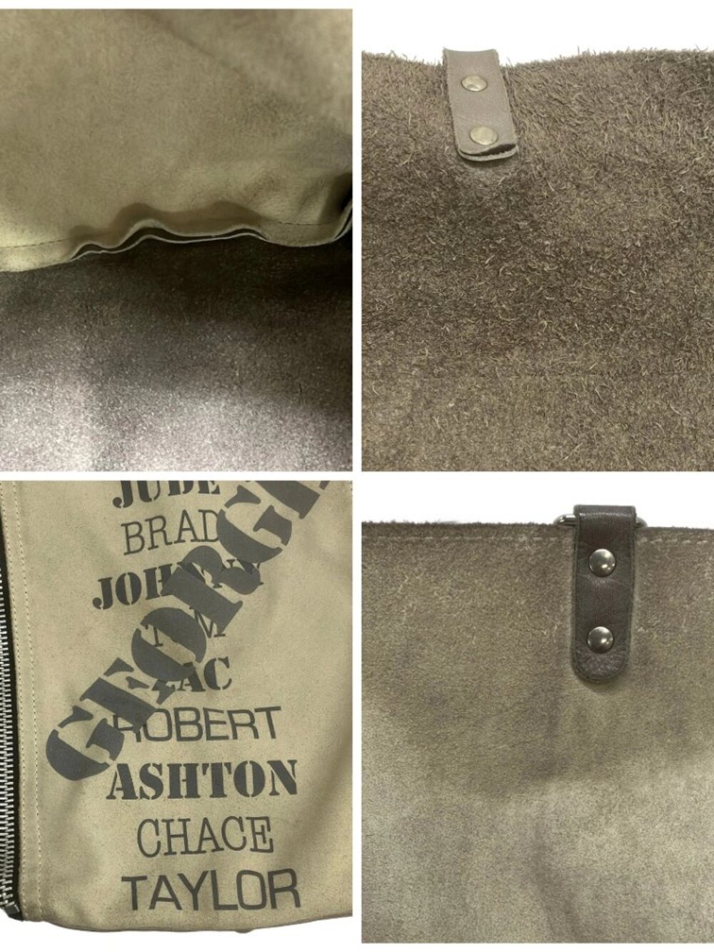 barbara rihl Beige Gray Black Multi Leather Hardware Tote Bag - Picture 16 of 16
